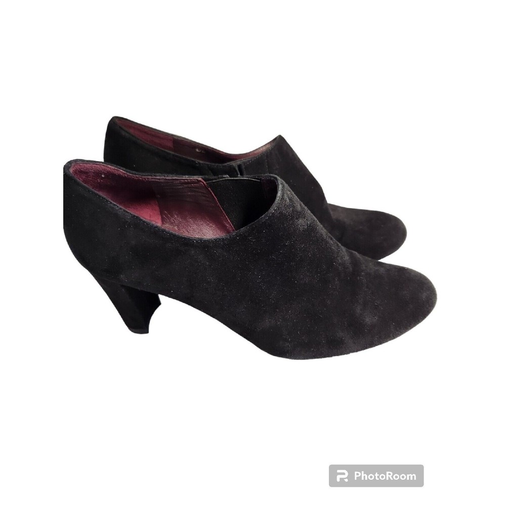 Stuart Weitzman  Women's Black Suede Ankle Booties Size US 5.5/6